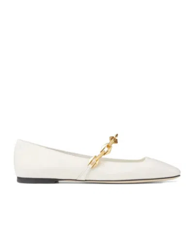 JIMMY CHOO SQUARE-TOED BALLET SHOES