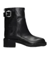 Jimmy Choo Brooklyn Ab 50 Leather Boots With Adjustable Strap In Black