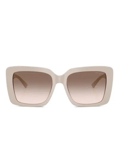 Jimmy Choo Square-frame Sunglasses In Neutral
