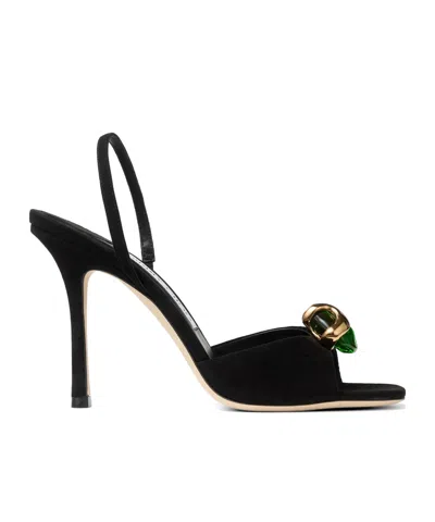 Jimmy Choo Square-toe High-heeled Sandals In Black