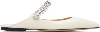 Jimmy Choo Ssense Exclusive Off-white Bing Slip-on Flats