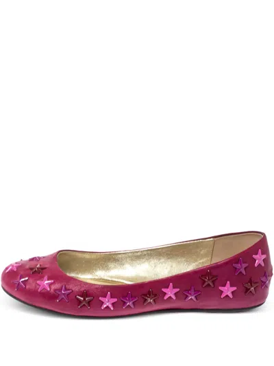 Pre-owned Jimmy Choo Star-embellished Ballet Flats