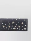 Jimmy Choo Star Embellished Fold-over Wallets In Grey