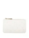 Jimmy Choo Star-embellished Zip-around Purse In White