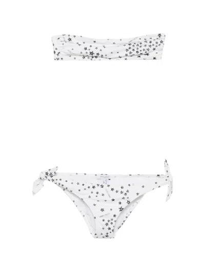 Jimmy Choo Star-print Bikini In White