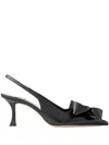 Jimmy Choo Staz Black Shoe With Bow Details 7cm Heel