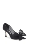 Jimmy Choo Staz Bow Mesh Pump In Black/black