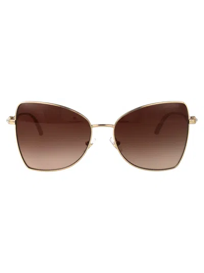 JIMMY CHOO JIMMY CHOO STEEL PALE GOLD SUNGLASSES