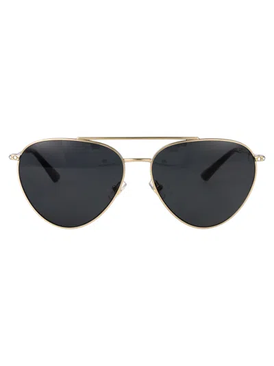JIMMY CHOO JIMMY CHOO STEEL PALE GOLD SUNGLASSES