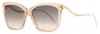 Jimmy Choo Steff Cat-eye Sunglasses In Neutrals