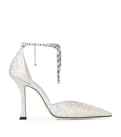 JIMMY CHOO STEVIE 100 EMBELLISHED PUMPS