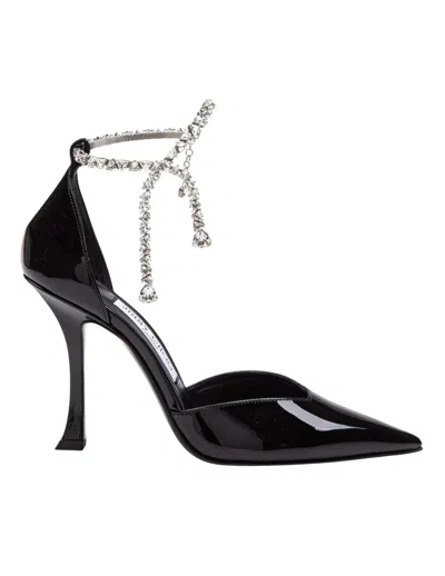 JIMMY CHOO JIMMY CHOO STEVIE 100 PATENT LEATHER SANDALS