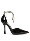 Jimmy Choo Stevie 100 Crystal-embellished Pumps In Patent Leather