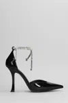 Jimmy Choo Stevie 100 Crystal-embellished Pumps In Patent Leather