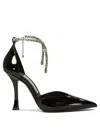 Jimmy Choo Stevie 100 Crystal-embellished Pumps In Patent Leather