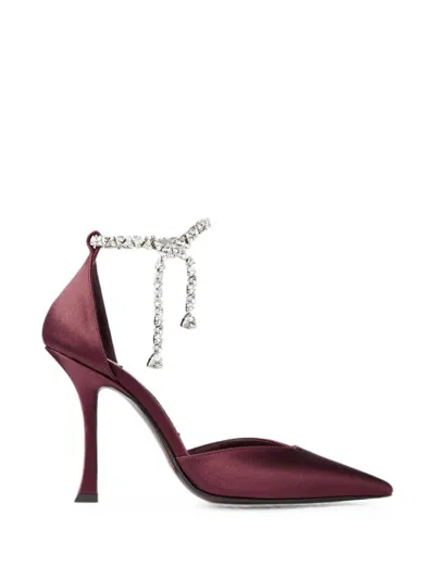 Jimmy Choo Stevie 100 Pumps In Burgundy