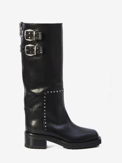 Jimmy Choo Brooklyn Boots In Animal Print