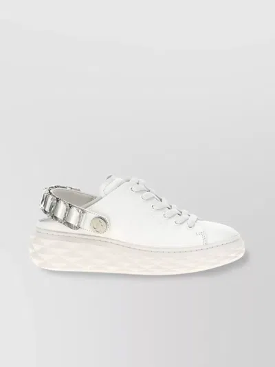 JIMMY CHOO 'STRAP EMBELLISHED PLATFORM SNEAKERS'