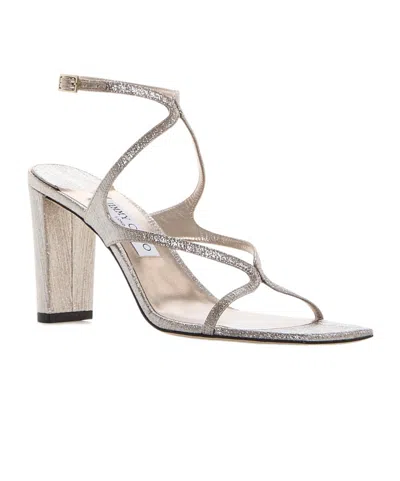 Jimmy Choo Strap High-heeled Sandals In Silver