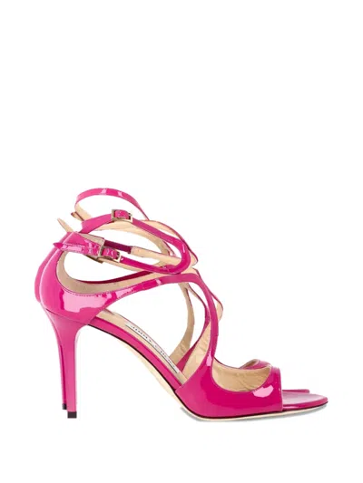 Pre-owned Jimmy Choo Strappy Heeled Sandals In Pink