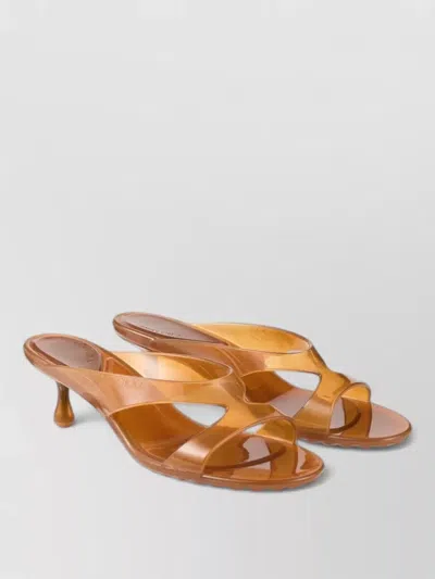 Jimmy Choo Strappy Open Toe Kitten Heel Mules In Multi