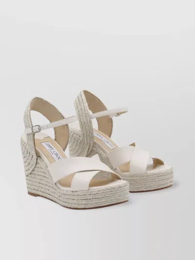 Jimmy Choo Strappy Open Toe Wedge Sandals
