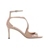 Jimmy Choo Patent Leather Azia 95 Sandals In Pink