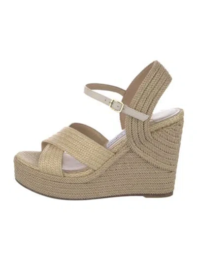 Pre-owned Jimmy Choo Straw Espadrilles
