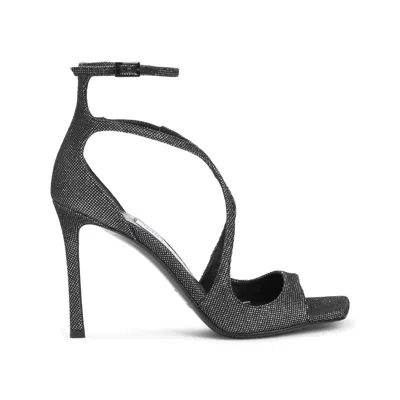 JIMMY CHOO JIMMY CHOO STRIKING BLACK METALLIC SANDALS