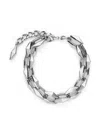 Jimmy Choo Diamond Chain Bracelet In Silver