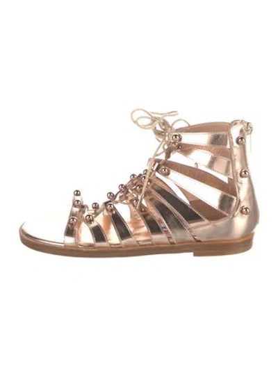 Pre-owned Jimmy Choo Studded Accents Gladiator Sandals