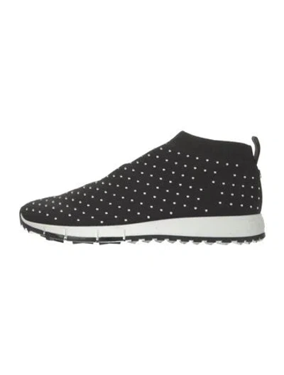 Pre-owned Jimmy Choo Studded Accents Sock Sneakers In Multi