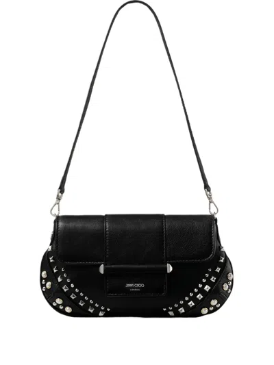 Jimmy Choo Studded Mini Bag In Black
