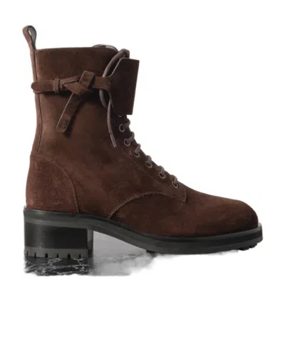 Jimmy Choo Rosabel 55 Suede Ankle Boots In Brown