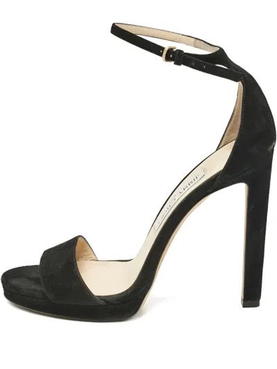 Pre-owned Jimmy Choo Suede Ankle-strap Sandals