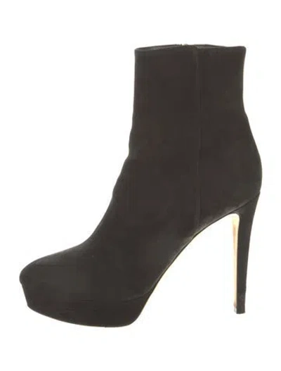 Pre-owned Jimmy Choo Suede Boots In Black