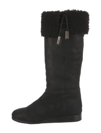 Pre-owned Jimmy Choo Suede Boots In Black