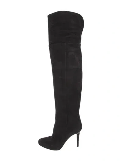 Pre-owned Jimmy Choo Suede Boots In Black