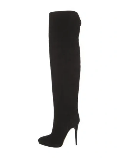 Pre-owned Jimmy Choo Suede Boots In Black