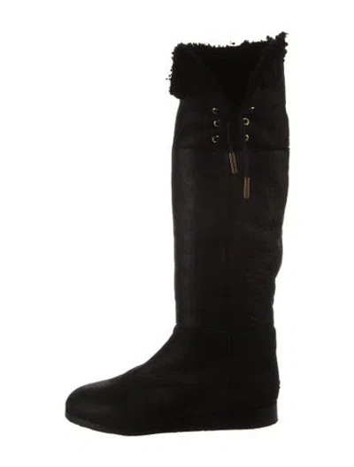 Pre-owned Jimmy Choo Suede Boots In Black
