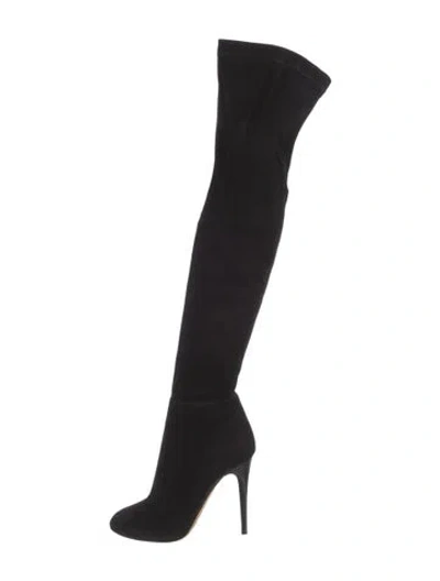 Pre-owned Jimmy Choo Suede Boots In Black