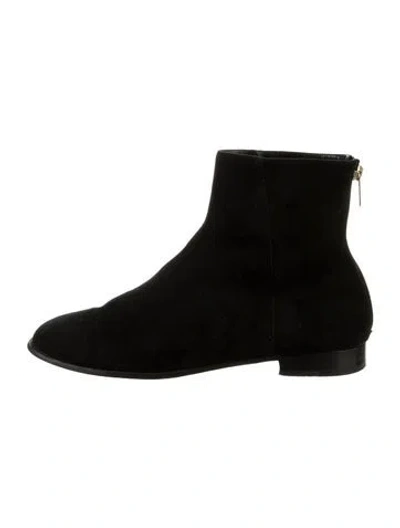 Pre-owned Jimmy Choo Suede Boots In Black