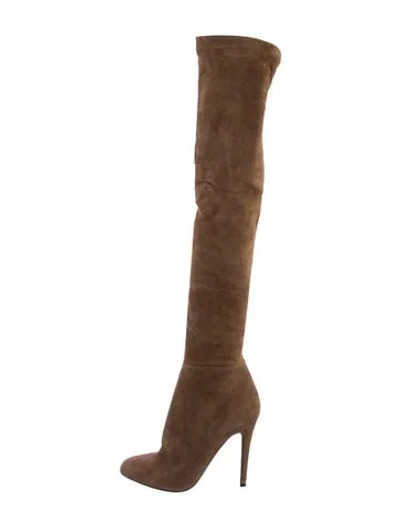 Pre-owned Jimmy Choo Suede Boots In Brown