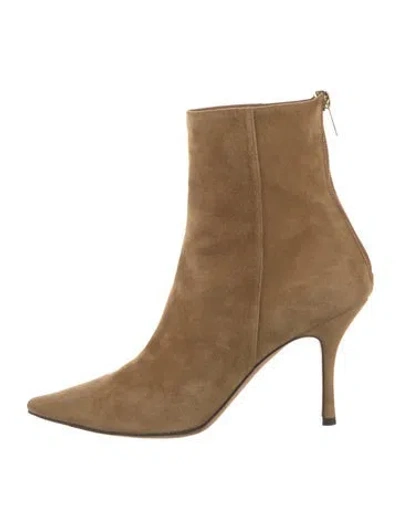 Pre-owned Jimmy Choo Suede Boots In Brown