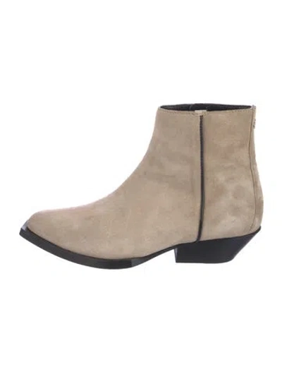 Pre-owned Jimmy Choo Suede Boots In Gray