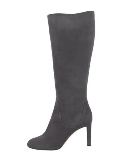 Pre-owned Jimmy Choo Suede Boots In Grey