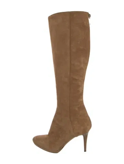 Pre-owned Jimmy Choo Suede Boots In Neutral