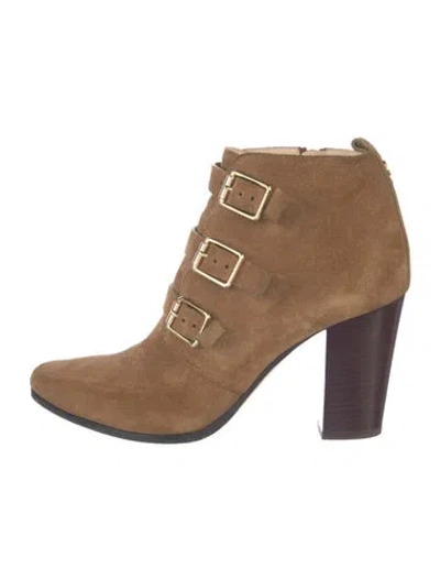 Pre-owned Jimmy Choo Suede Boots In Neutral