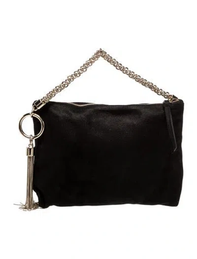 Pre-owned Jimmy Choo Suede Callie In Black
