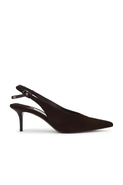 Jimmy Choo Suede Cami Heel In Brown